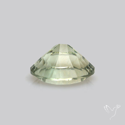 Green Prasiolite Concave Cut High Grade Fine Gemstone