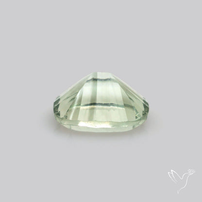 Green Prasiolite Concave Cut High Grade Fine Gemstone