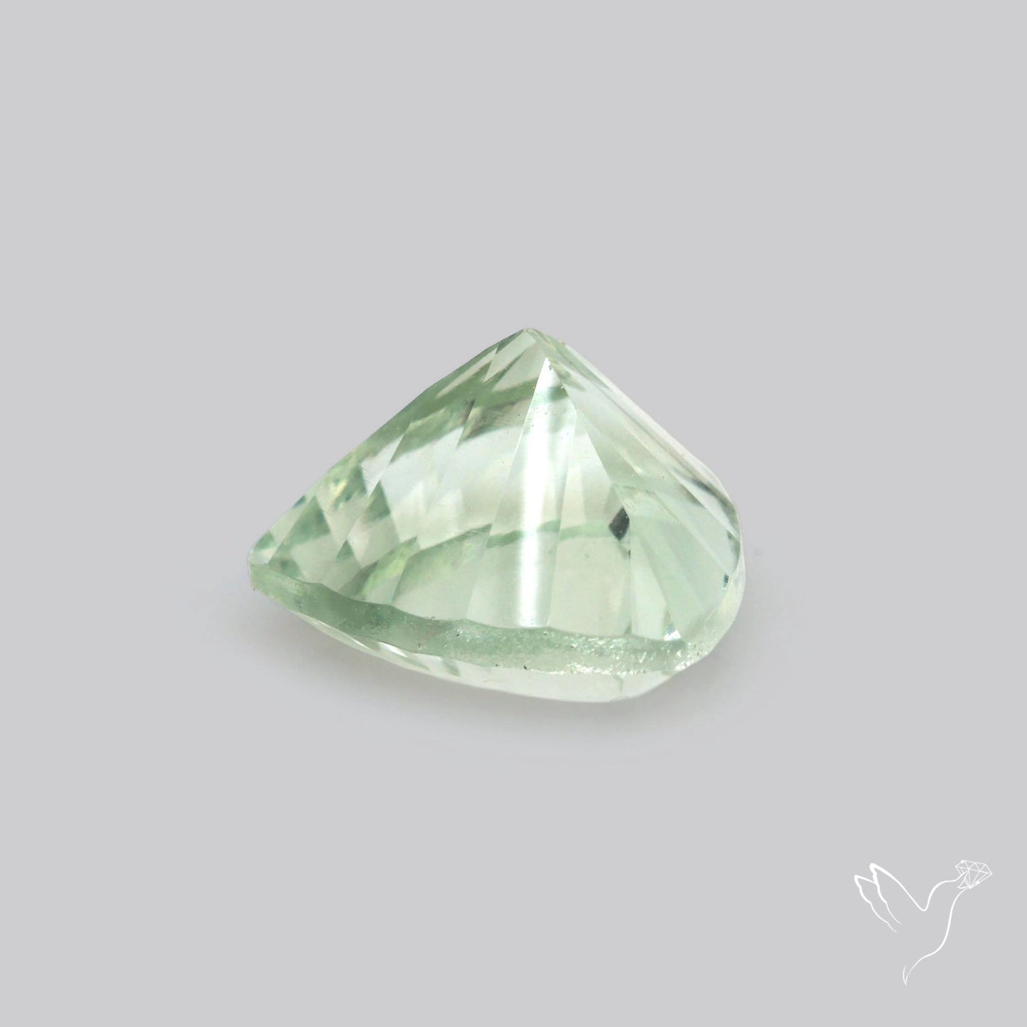 Green Prasiolite Concave Cut High Grade Fine Gemstone