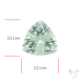 Green Prasiolite Concave Cut High Grade Fine Gemstone