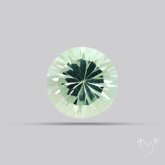 Green Prasiolite Concave Cut High Grade Fine Gemstone