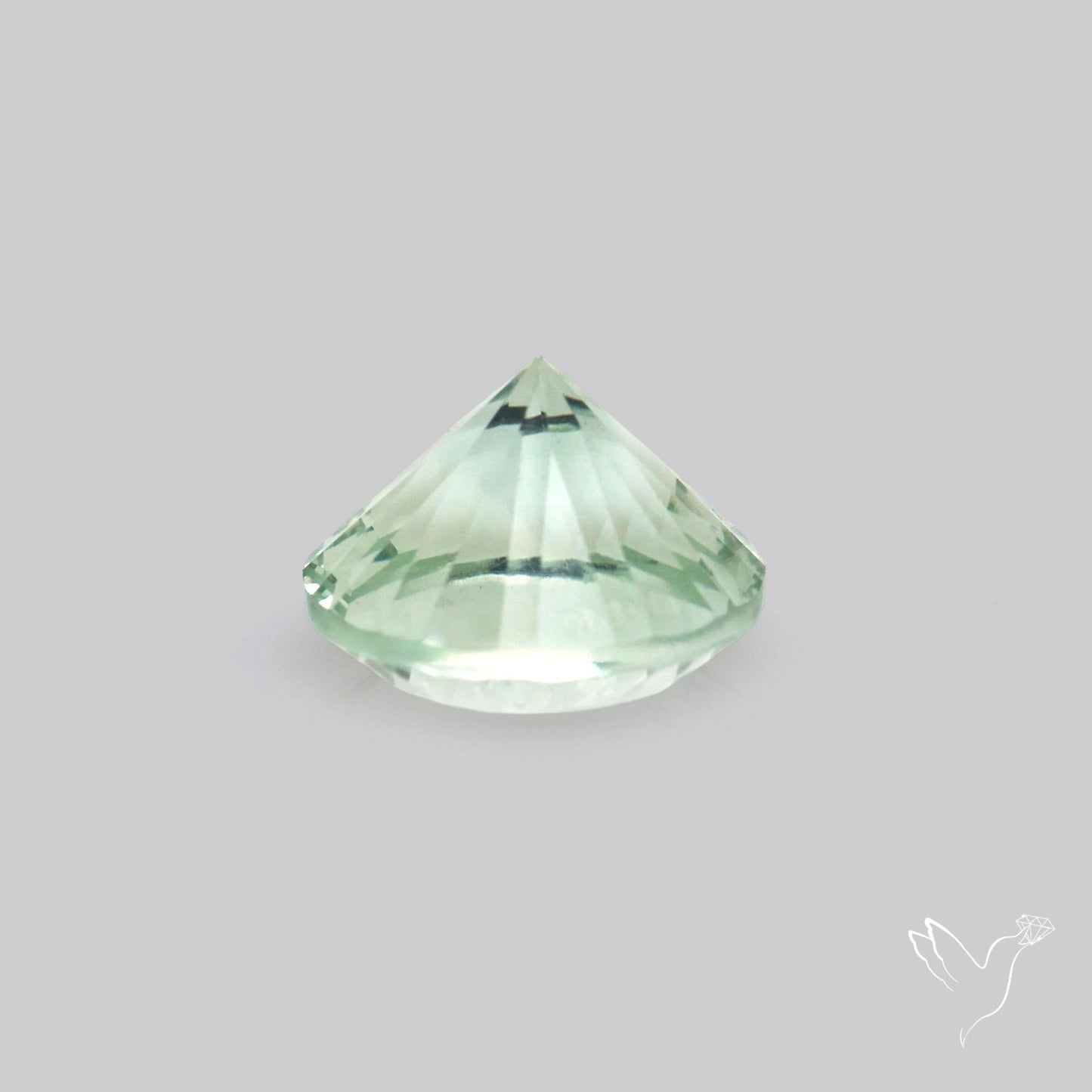 Green Prasiolite Concave Cut High Grade Fine Gemstone