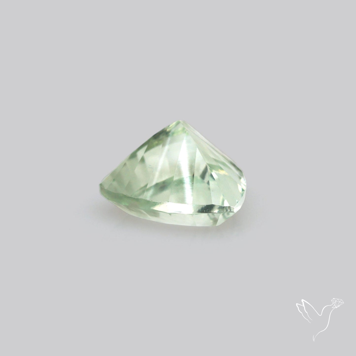 Green Prasiolite Concave Cut High Grade Fine Gemstone