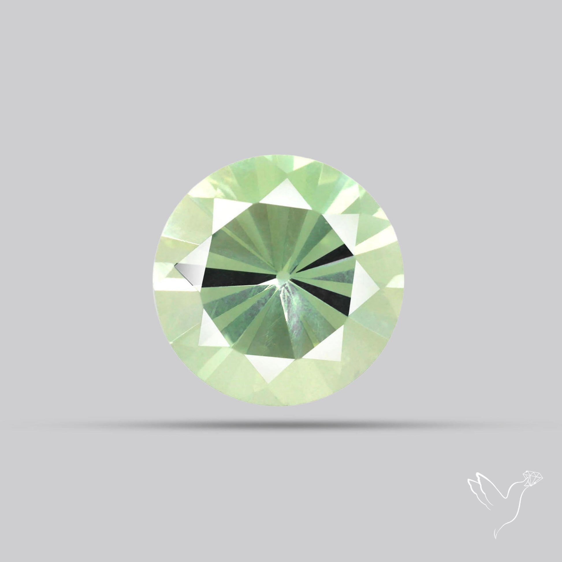 Green Prasiolite Concave Cut High Grade Fine Gemstone