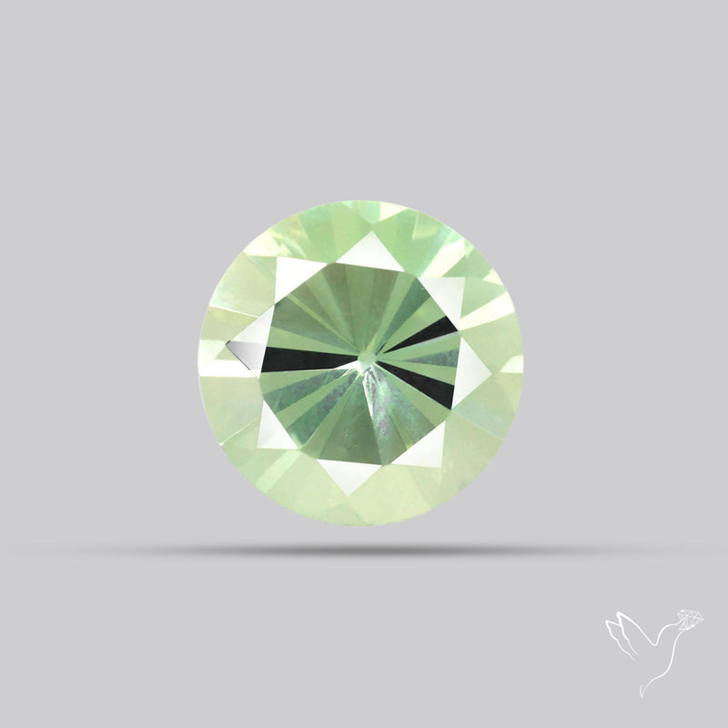 Green Prasiolite Concave Cut High Grade Fine Gemstone