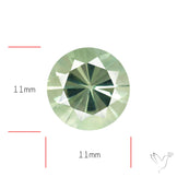 Green Prasiolite Concave Cut High Grade Fine Gemstone
