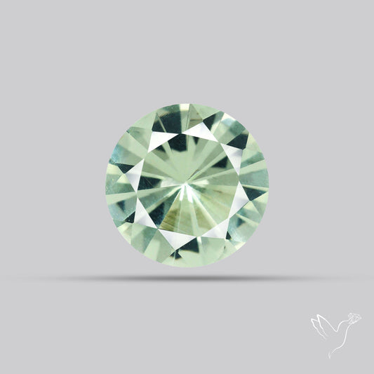 Green Prasiolite Concave Cut High Grade Fine Gemstone