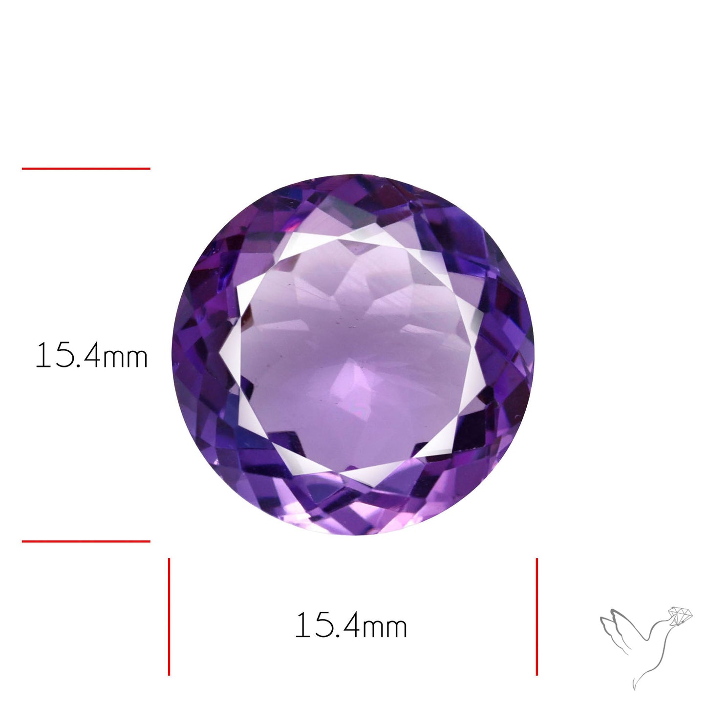 Amethyst AAA Faceted Fine Gemstone