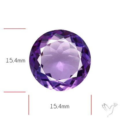 Amethyst AAA Faceted Fine Gemstone