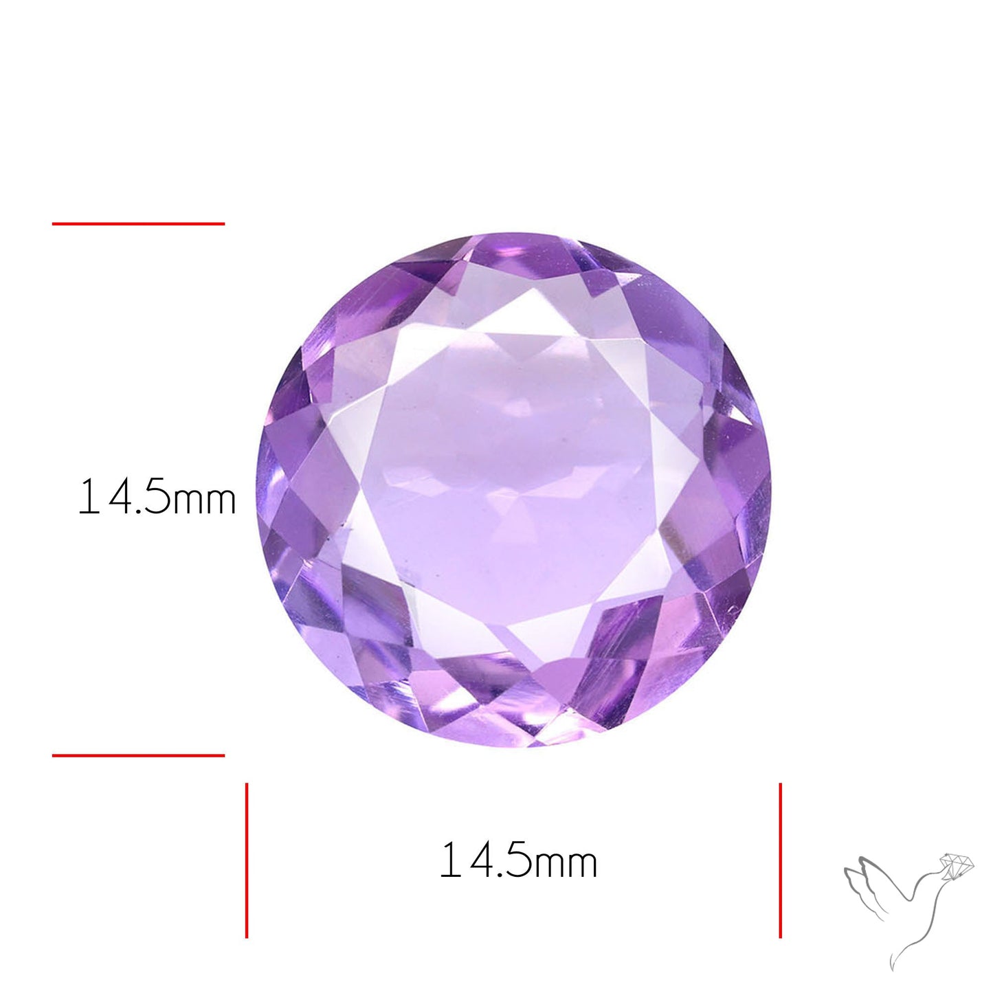 Amethyst AAA Faceted Fine Gemstone