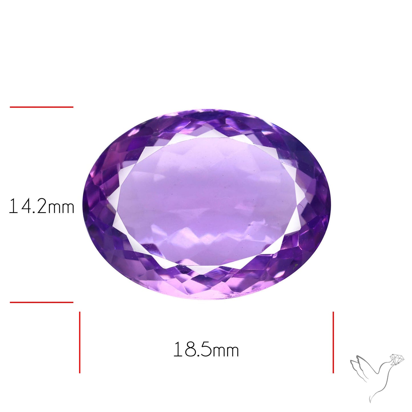 Amethyst AAA Faceted Fine Gemstone