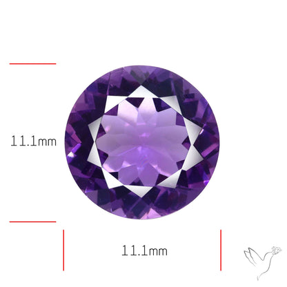 Amethyst AAA Faceted Fine Gemstone