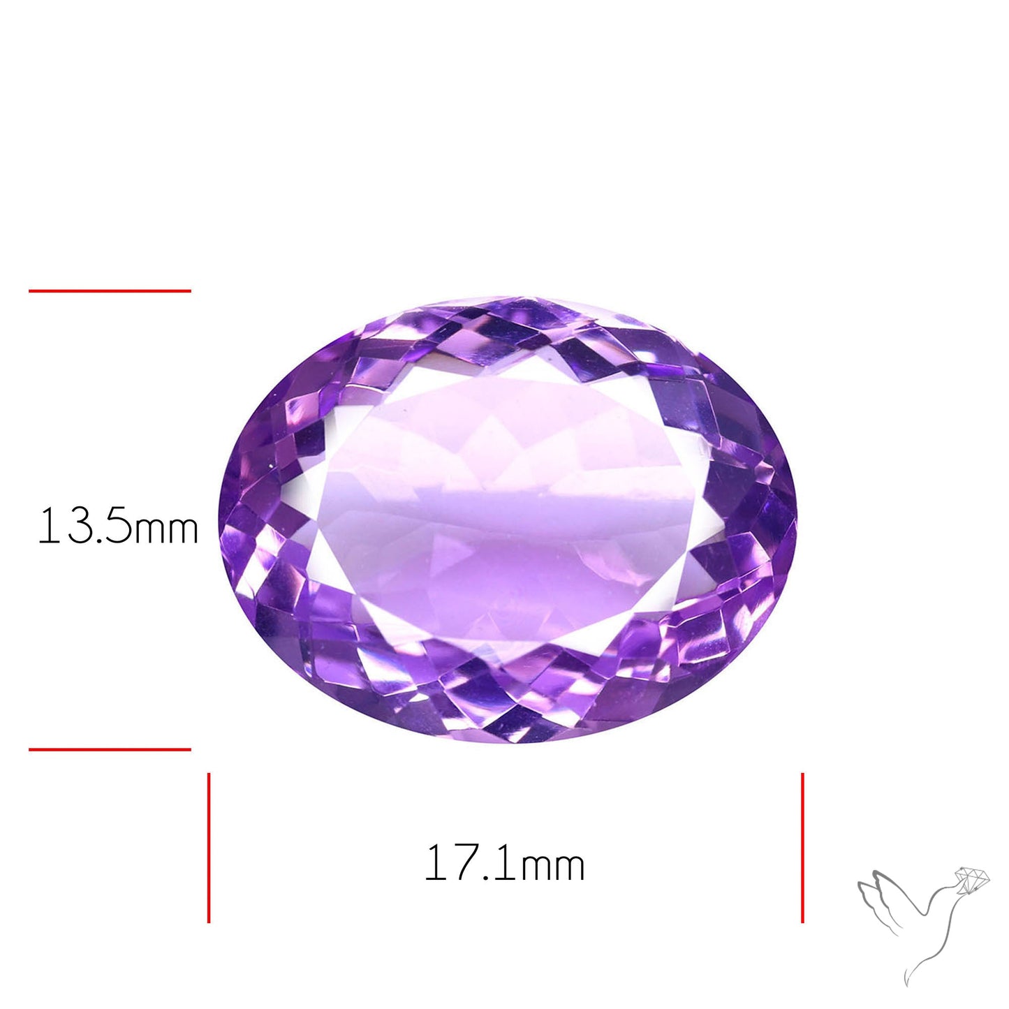 Amethyst AAA Faceted Fine Gemstone
