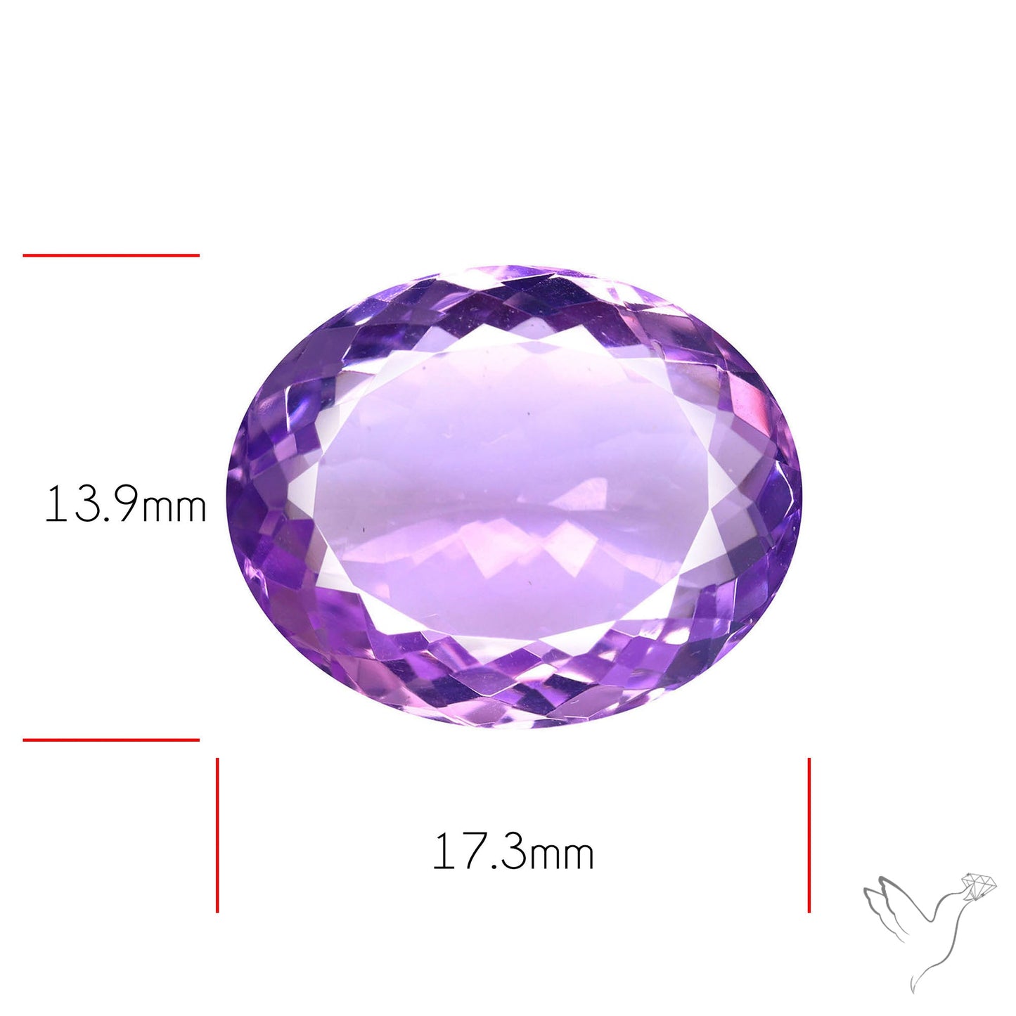 Amethyst AAA Faceted Fine Gemstone