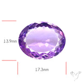 Amethyst AAA Faceted Fine Gemstone