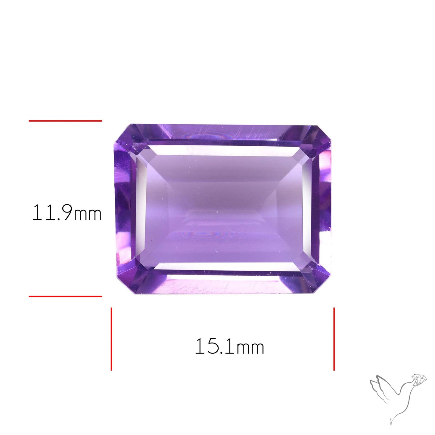 Amethyst AAA Faceted Fine Gemstone