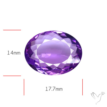 Amethyst AAA Faceted Fine Gemstone