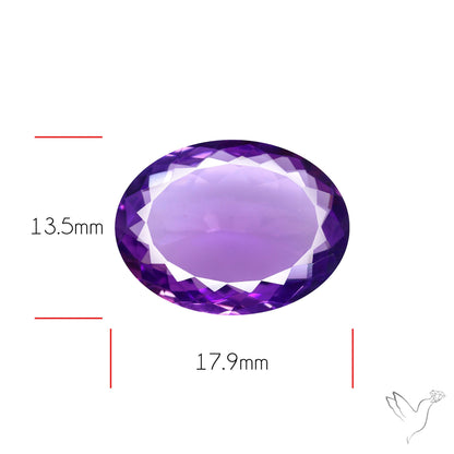 Amethyst AAA Faceted Fine Gemstone
