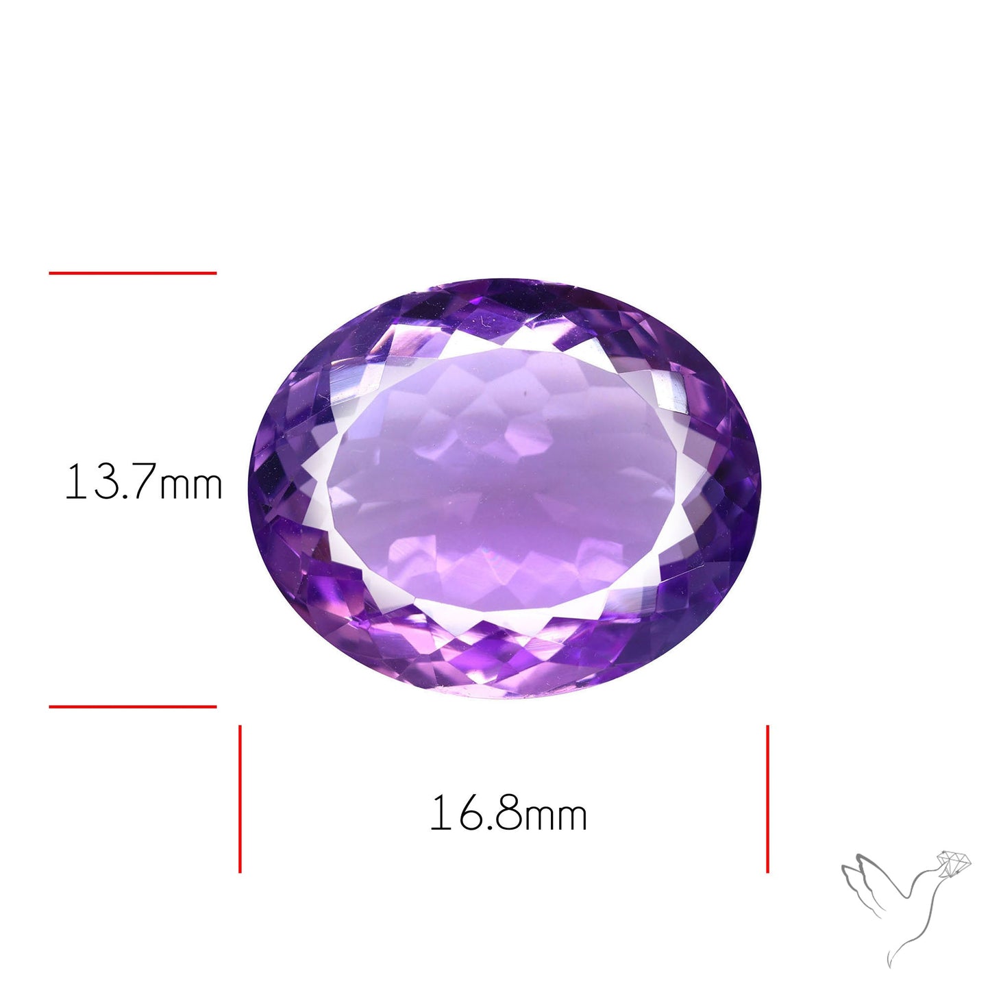 Amethyst AAA Faceted Fine Gemstone