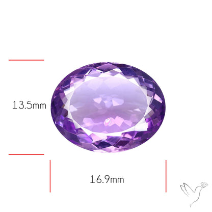 Amethyst AAA Faceted Fine Gemstone