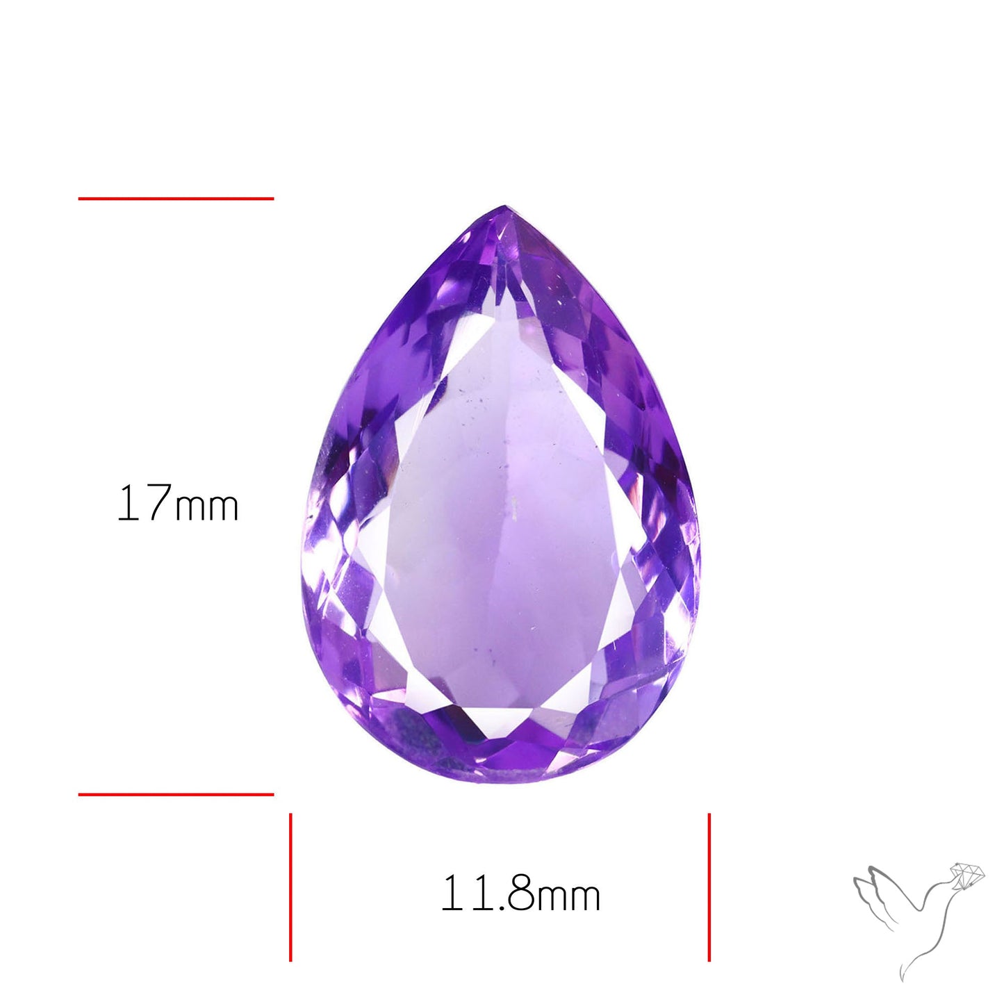 Amethyst AAA Faceted Fine Gemstone