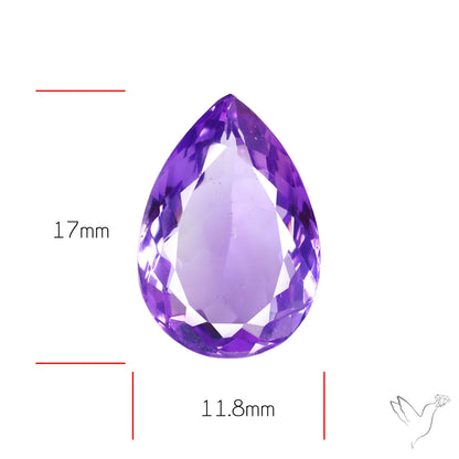 Amethyst AAA Faceted Fine Gemstone