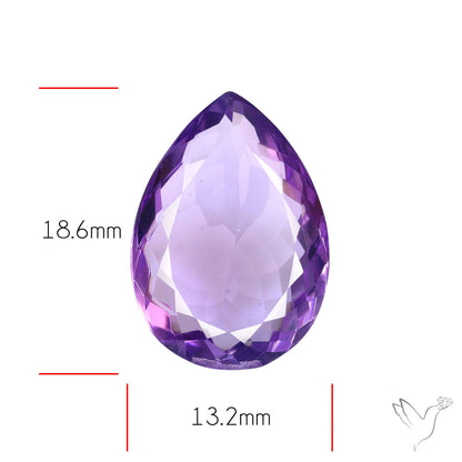 Amethyst AAA Faceted Fine Gemstone