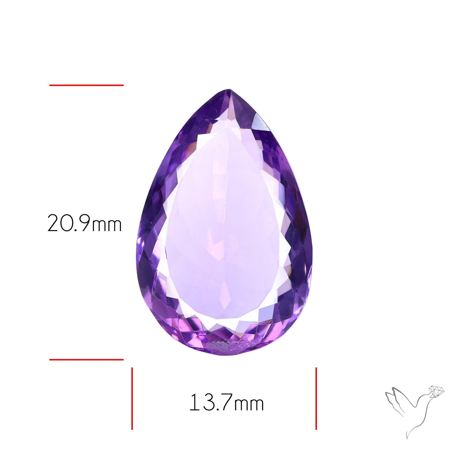 Amethyst AAA Faceted Fine Gemstone