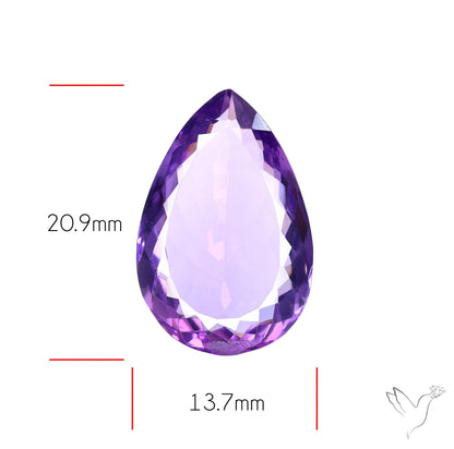 Amethyst AAA Faceted Fine Gemstone