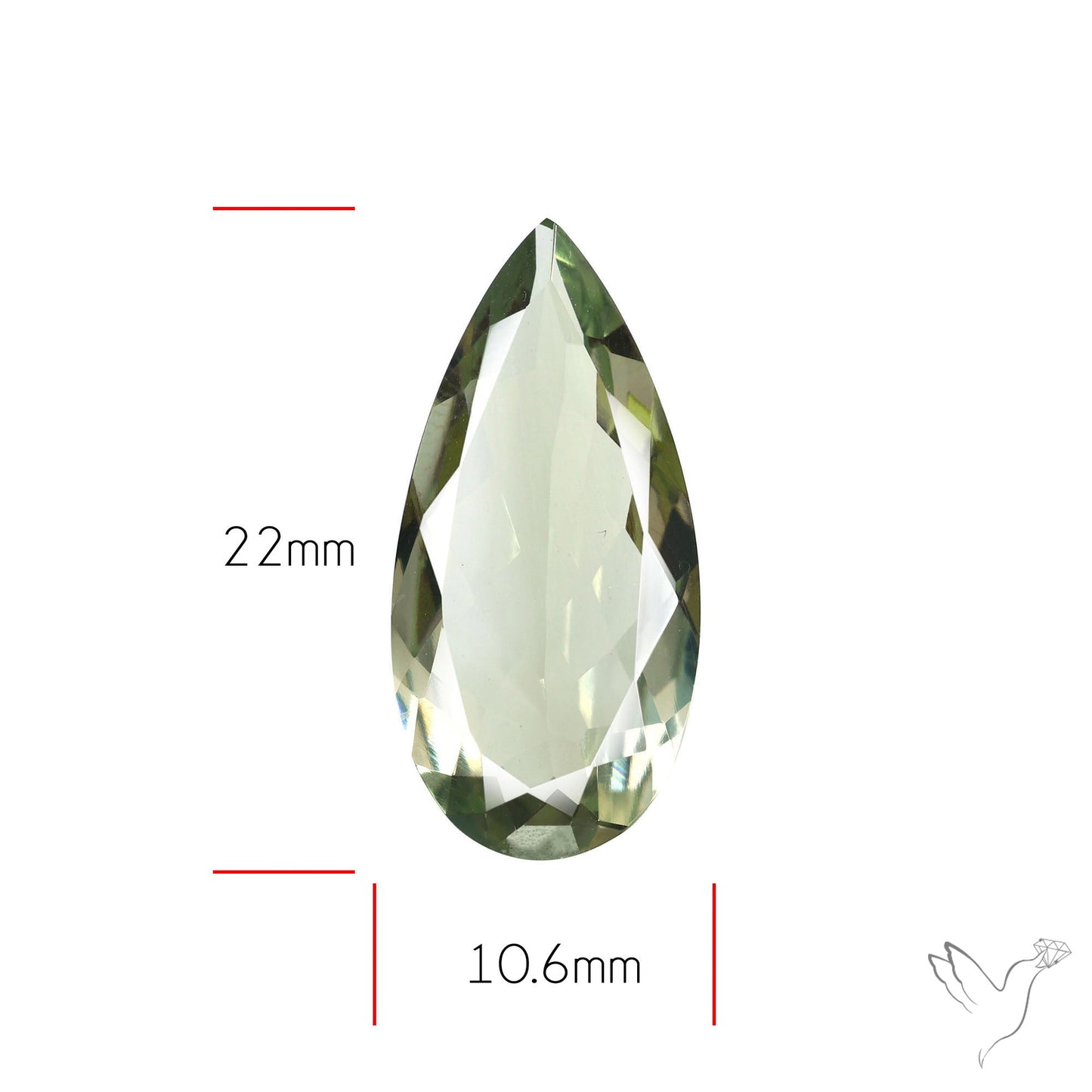 Prasiolite Green Amethyst Faceted Fine Gemstone