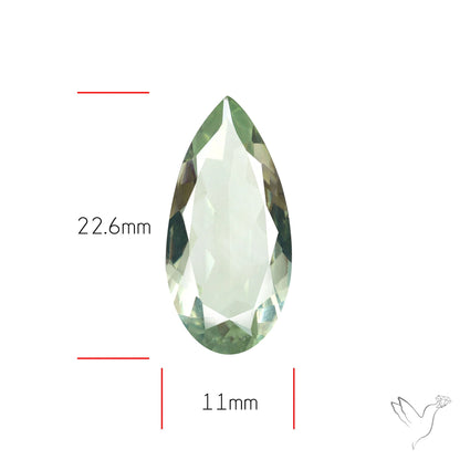 Prasiolite Green Amethyst Faceted Fine Gemstone