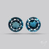 Faceted London Blue Topaz Pair