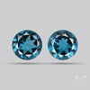 Faceted London Blue Topaz Pair
