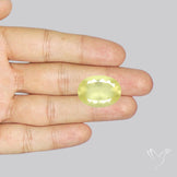 Rare Large Libyan Desert Glass Faceted Fine Gemstone