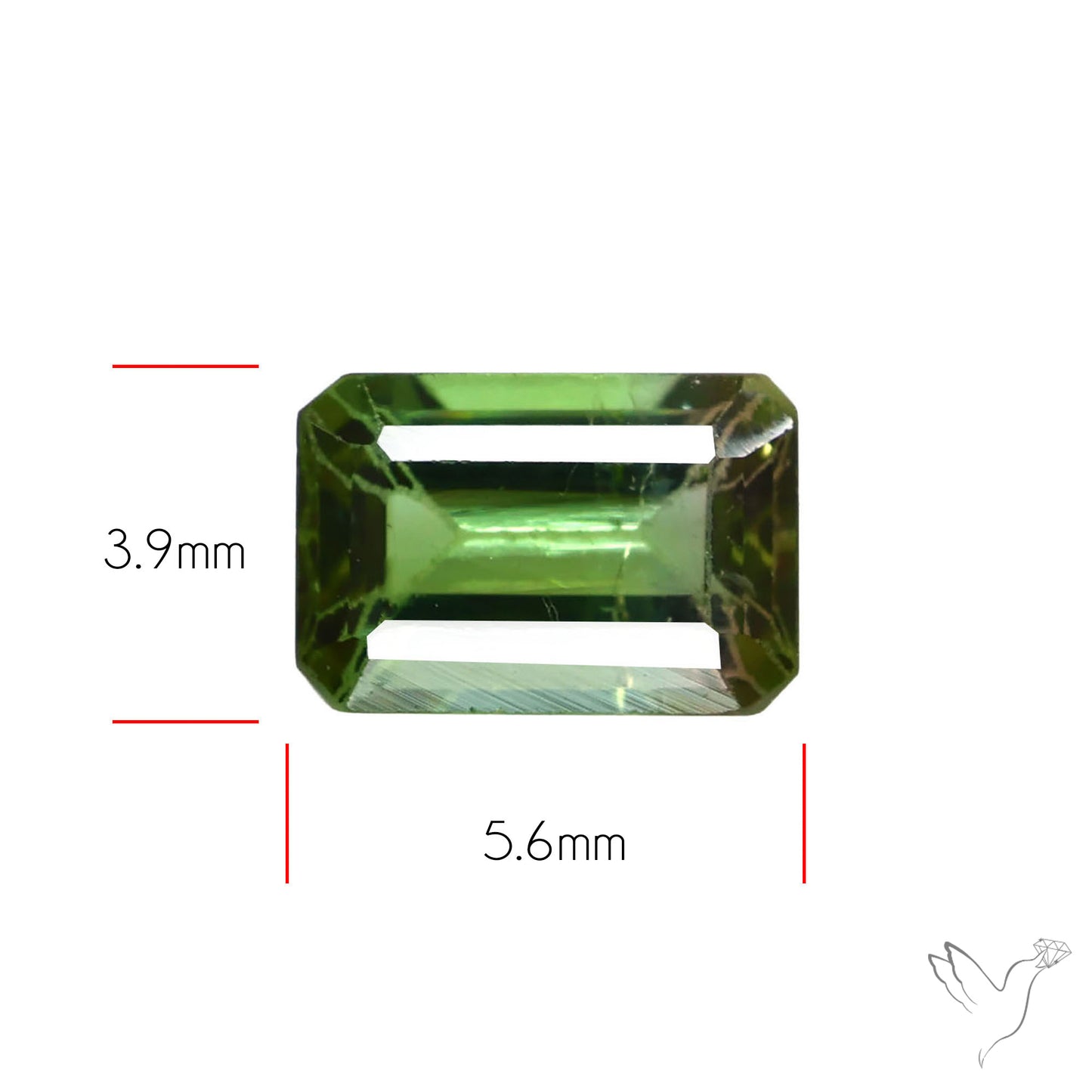 Faceted Bi-Colour Tourmaline