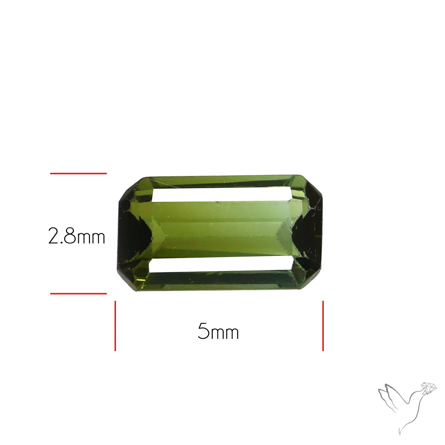 Faceted Green Tourmaline