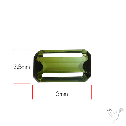 Faceted Green Tourmaline