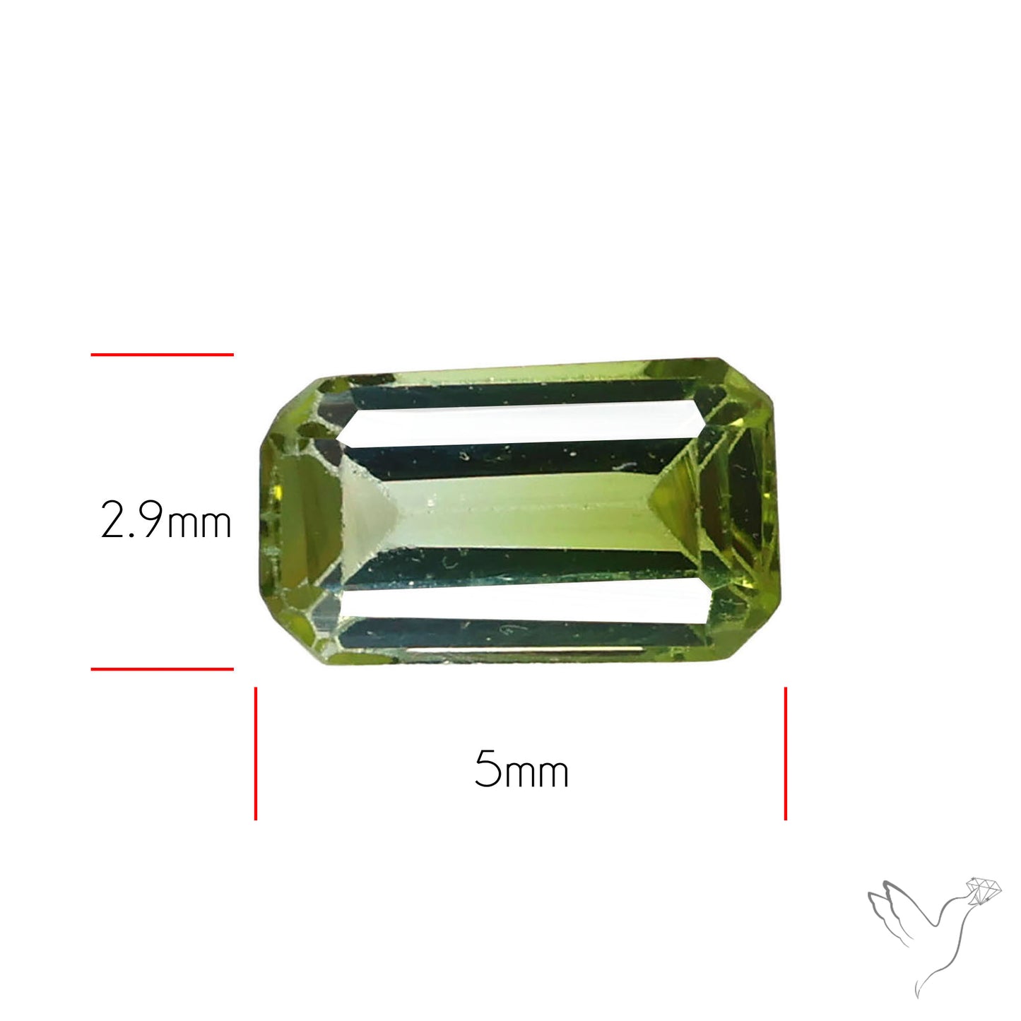 Faceted Bi-Colour Tourmaline