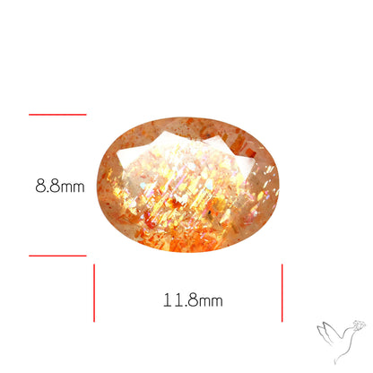 Tanzanian Sunstone Faceted High Grade Confetti Sunstone