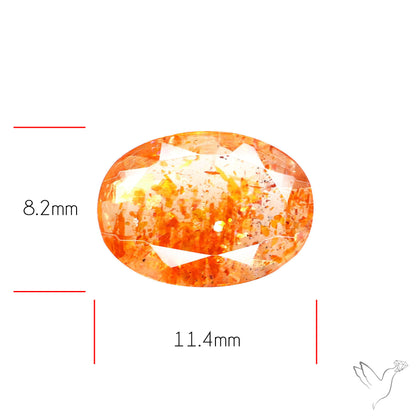 Tanzanian Sunstone Faceted High Grade Confetti Sunstone