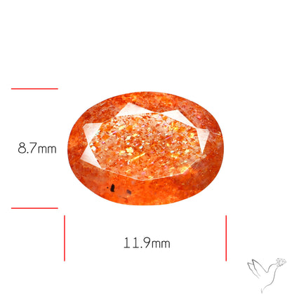 Tanzanian Sunstone Faceted High Grade Confetti Sunstone