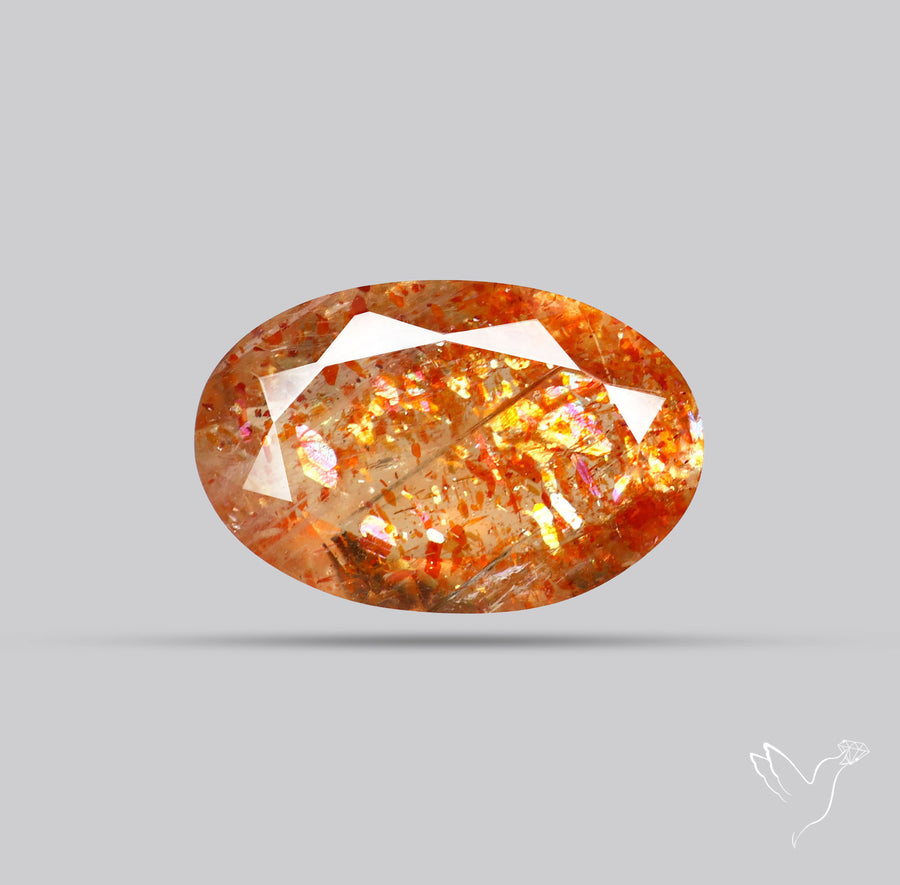 Tanzanian Sunstone Faceted High Grade Confetti Sunstone