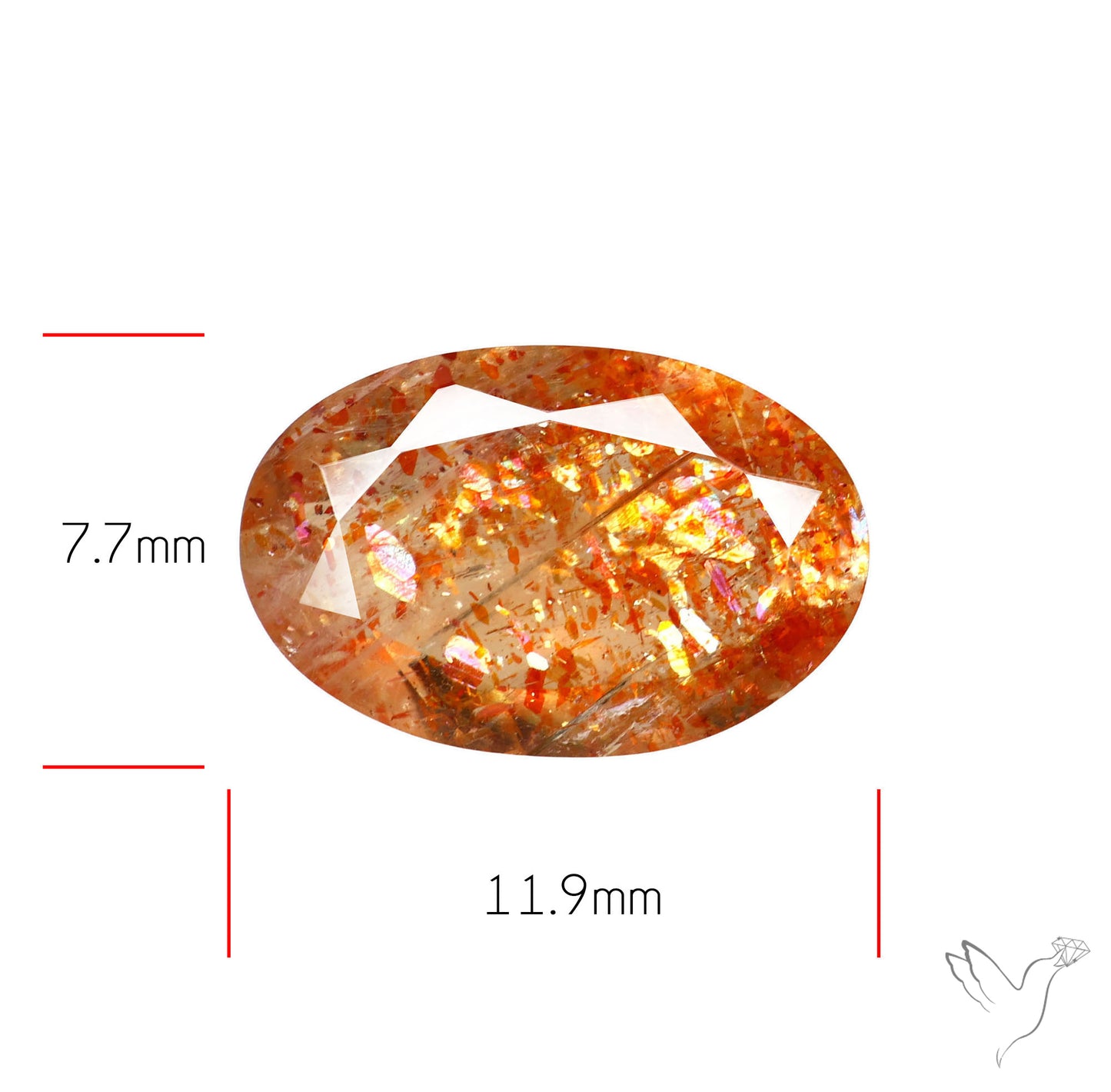 Tanzanian Sunstone Faceted High Grade Confetti Sunstone