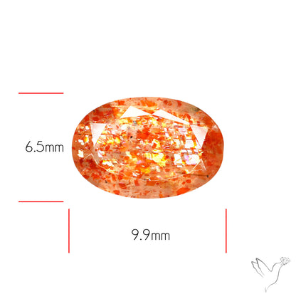 Tanzanian Sunstone Faceted High Grade Confetti Sunstone