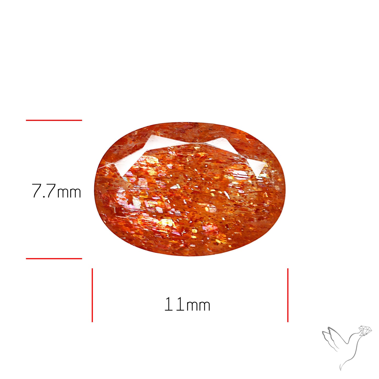 Tanzanian Sunstone Faceted High Grade Confetti Sunstone