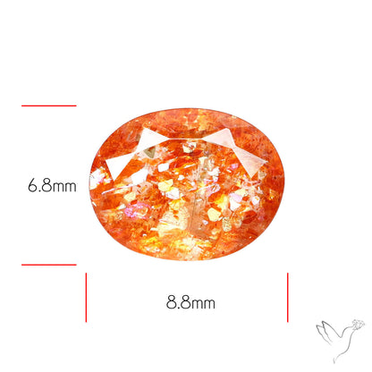 Tanzanian Sunstone Faceted High Grade Confetti Sunstone