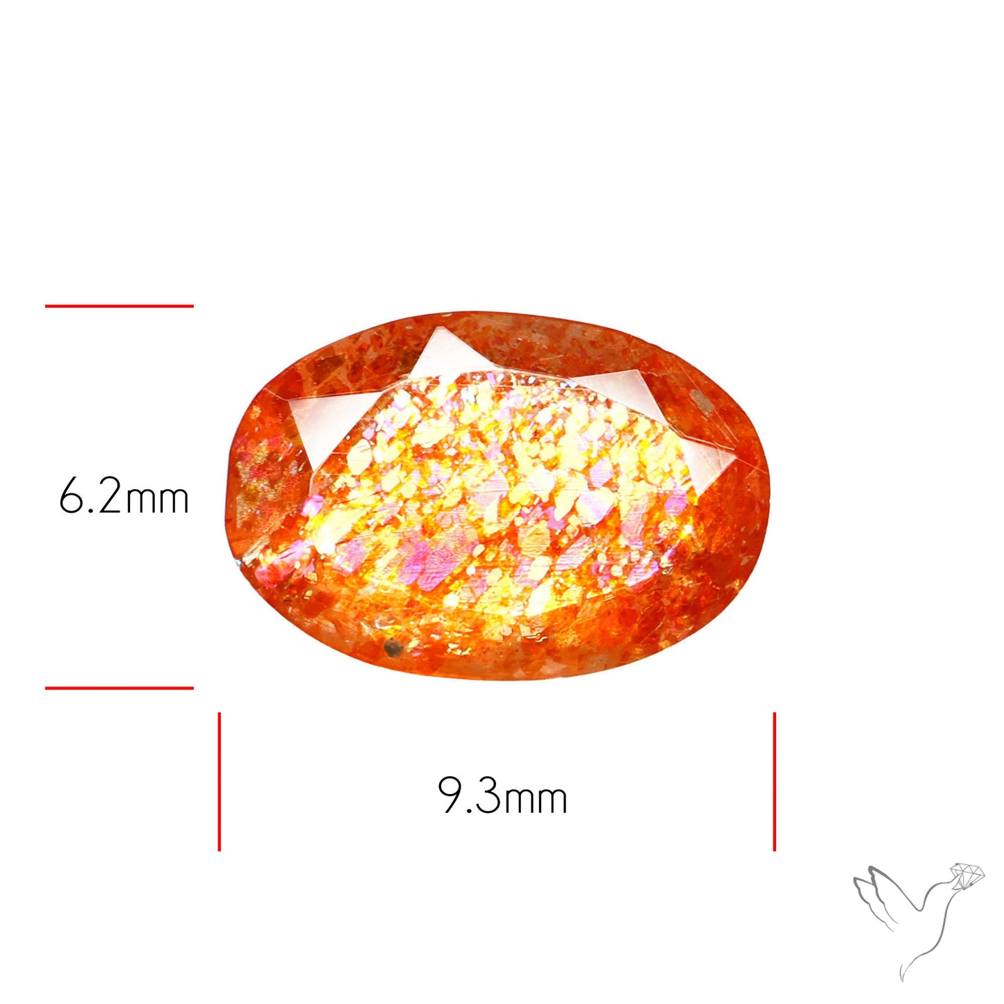 Tanzanian Sunstone Faceted High Grade Confetti Sunstone