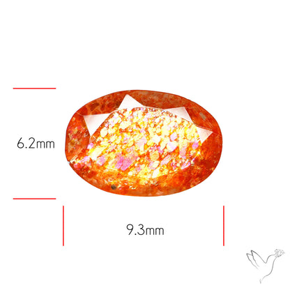 Tanzanian Sunstone Faceted High Grade Confetti Sunstone