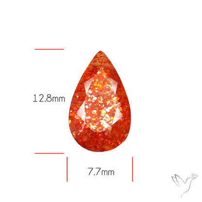 Tanzanian Sunstone Faceted High Grade Confetti Sunstone