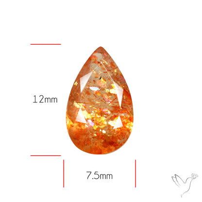 Tanzanian Sunstone Faceted High Grade Confetti Sunstone